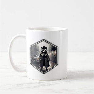 Roscoe Raccoon Private Detective Coffee Mug