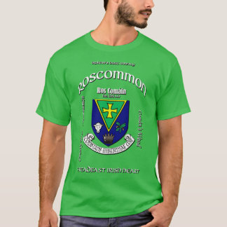 Roscommon Ireland Irish Crest Coat of Arms T-Shirt