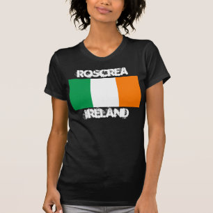 Roscrea, Ireland with Irish flag T-Shirt
