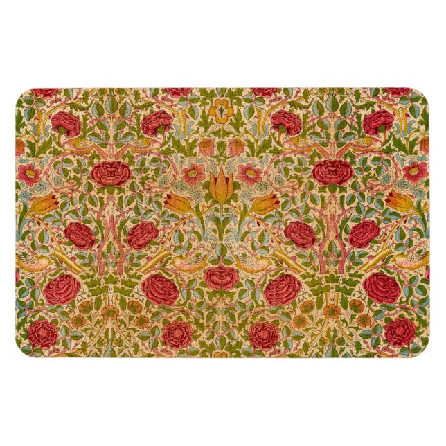 Rose, 1883 by William Morris Magnet (Horizontal)