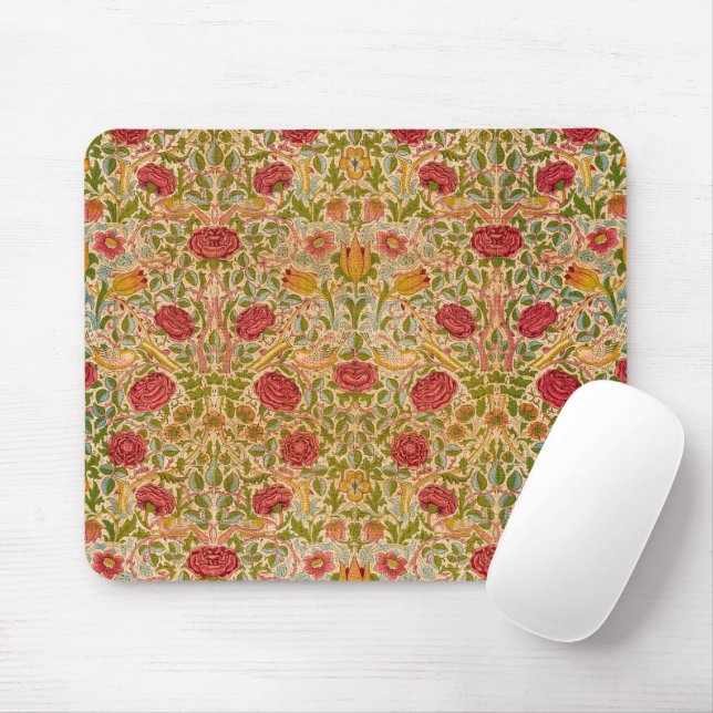 Rose, 1883 by William Morris Mouse Pad (With Mouse)