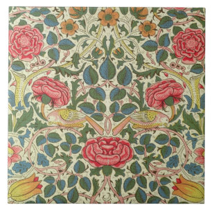 'Rose', 1883 (printed cotton) Ceramic Tile