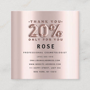 Rose 20% Off Discount Logo Appointment Beauty