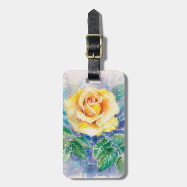 Rose 2 luggage tag (Front Vertical)