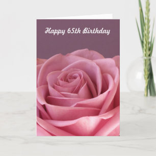 Rose 65th Birthday Card