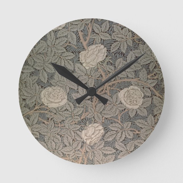 'Rose-90' wallpaper design Round Clock (Front)