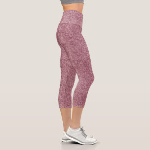 Rose Abstract Capris