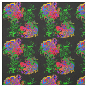 Rose abstract fabric