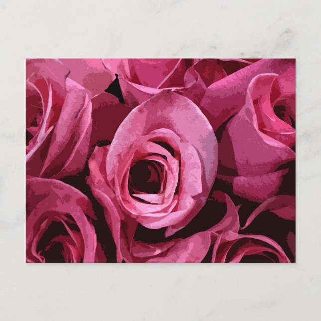 Rose Abstract Postcard (Front)