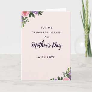 Rose Accented Mothers Day Card