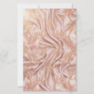 Rose Aesthetic Double-Sided Floral Stationery Pape
