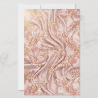 Rose Aesthetic Double-Sided Floral Stationery Pape