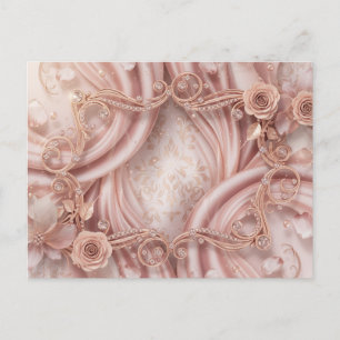 Rose Aesthetic Two-Sided Floral Postcard