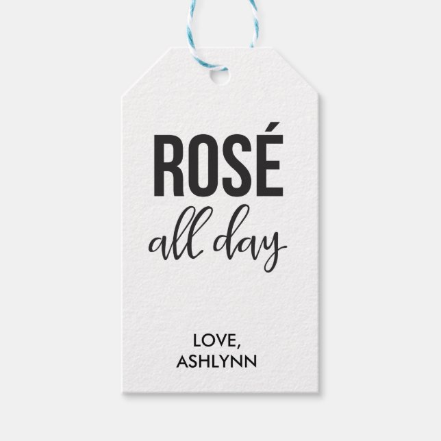 Rose All Day Gift Tags (Front)