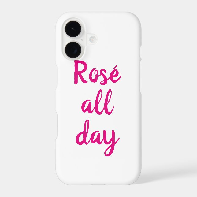 Rosé all day iPhone Case (Back)