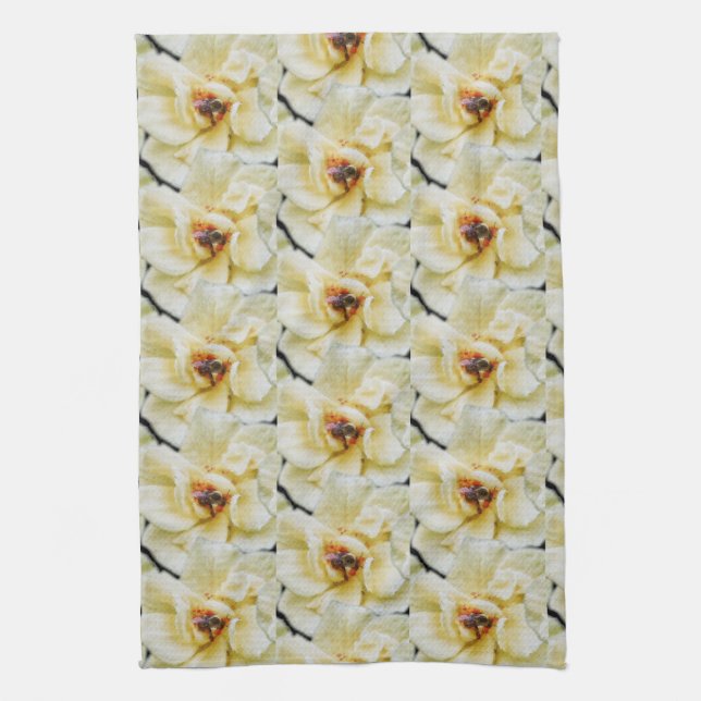 Rose and Bee Tea Towel (Vertical)