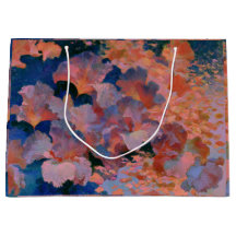 Rose and Brass Floral Impressionist Oil Painting