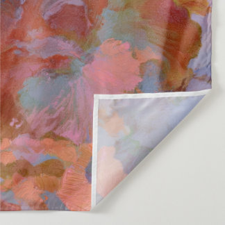 Rose and Brass Floral Impressionist Oil Painting Tapestry