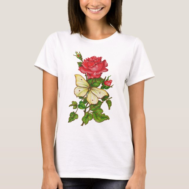 Rose and Butterfly Shirt (Front)