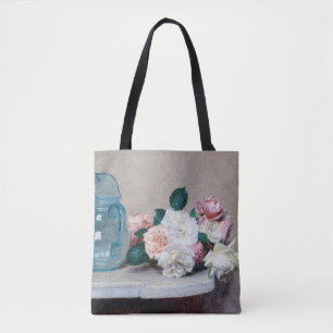 Rose and Glass Jug, Henri Fantin-Latour Tote Bag