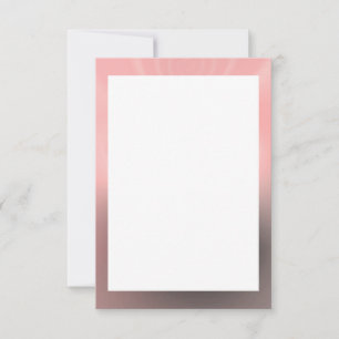 Rose and Grey Border Blank Invitation Template