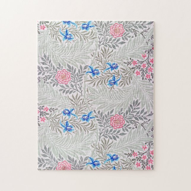 Rose and Larkspur, William Morris Jigsaw Puzzle (Vertical)