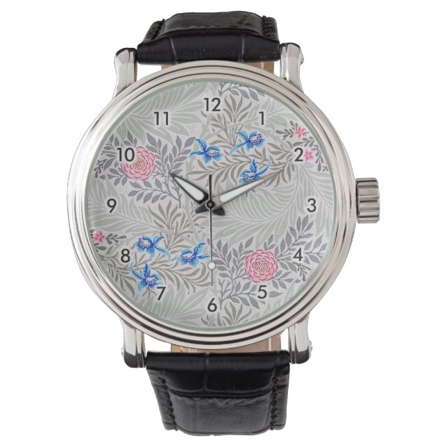 Rose and Larkspur, William Morris Watch (Front)