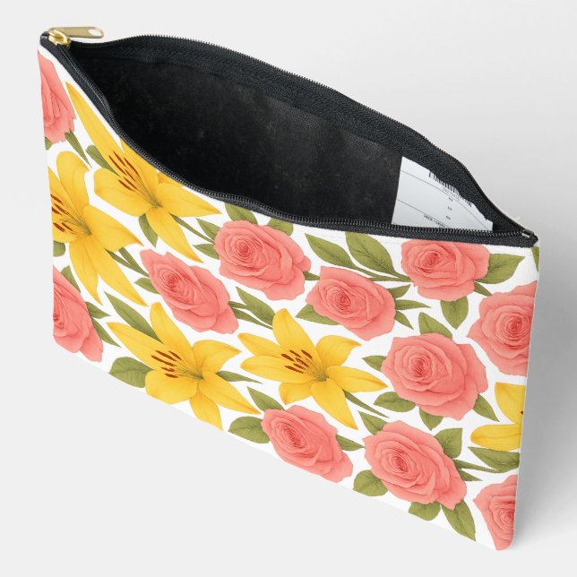 Rose and Lily Print Cut Sew Bag (Open)