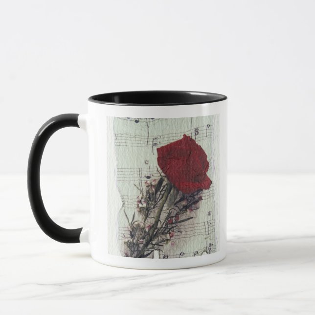 <Rose and Music> by Kim Koza 2 Mug (Left)