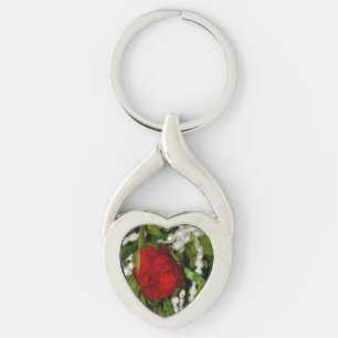 Rose and Pearls Key Ring