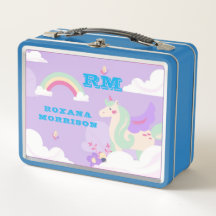 ROSE AND PINK  AND WINGED UNICORN GREEN