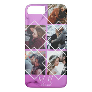 Rose and pink marble Personalised couples gifts Case-Mate iPhone Case