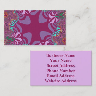 Rose and Plum Cross Business Card