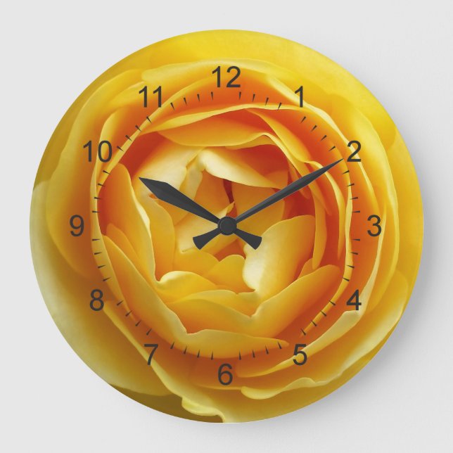 rose and rosebud large clock (Front)