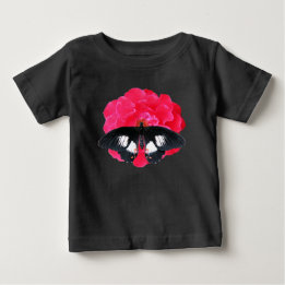Rose and Swallowtail Baby T-Shirt