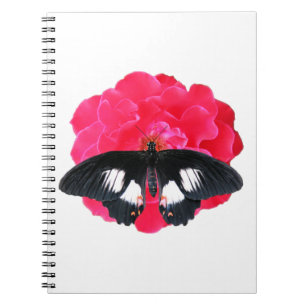 Rose and Swallowtail Notebook