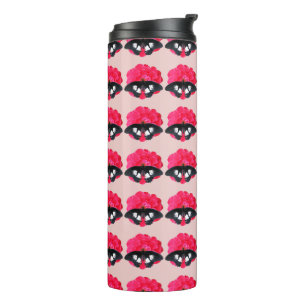 Rose and Swallowtail Thermal Tumbler