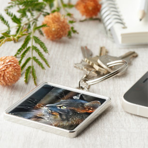 Rose and the Magical Light Key Ring