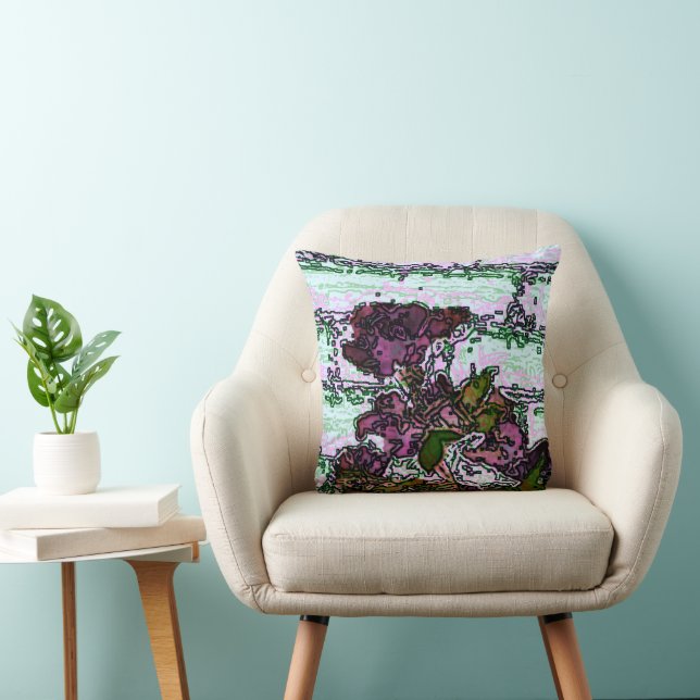 Rose and Wall Cushion (Chair)