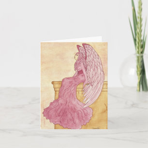 Rose Angel Notecard