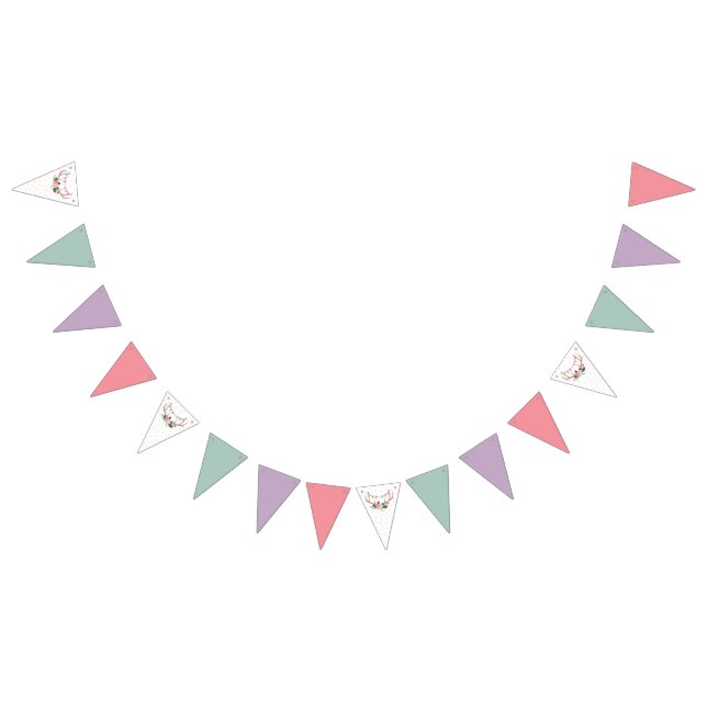 Rose Antlers & Party Garland Birthday Decor (All)