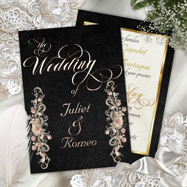 Rose Arc Borders & Calligraphy - Black (Creator Uploaded)
