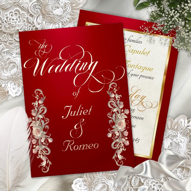 Rose Arc Borders & Calligraphy - Red (Creator Uploaded)