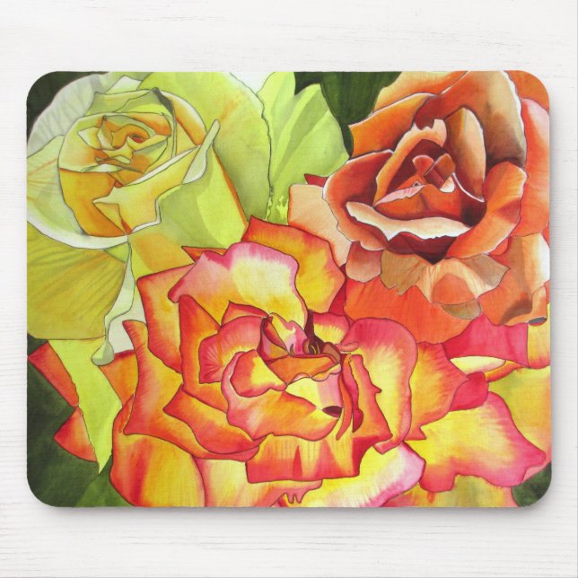 Rose art Trio Mouse Pad (Front)