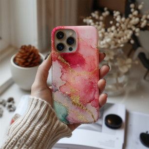 Rosé Aura – Luxury Pink Watercolor & Elegant  iPhone 16 Case