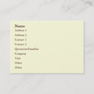 Rose Avunclover Nostalgic Pattern Business Card
