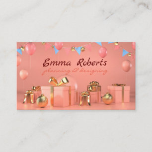 Rose Balloons Planning & Designing Business card