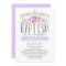 Rose Banner | Girl Baptism Invitation | Purple