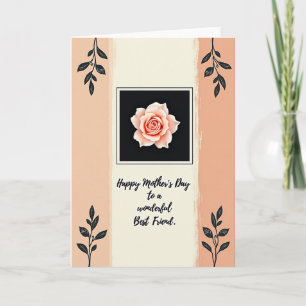 Rose Best Friend Mothers Day Card
