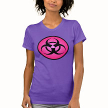 Rose Biohazard Symbol T-Shirt